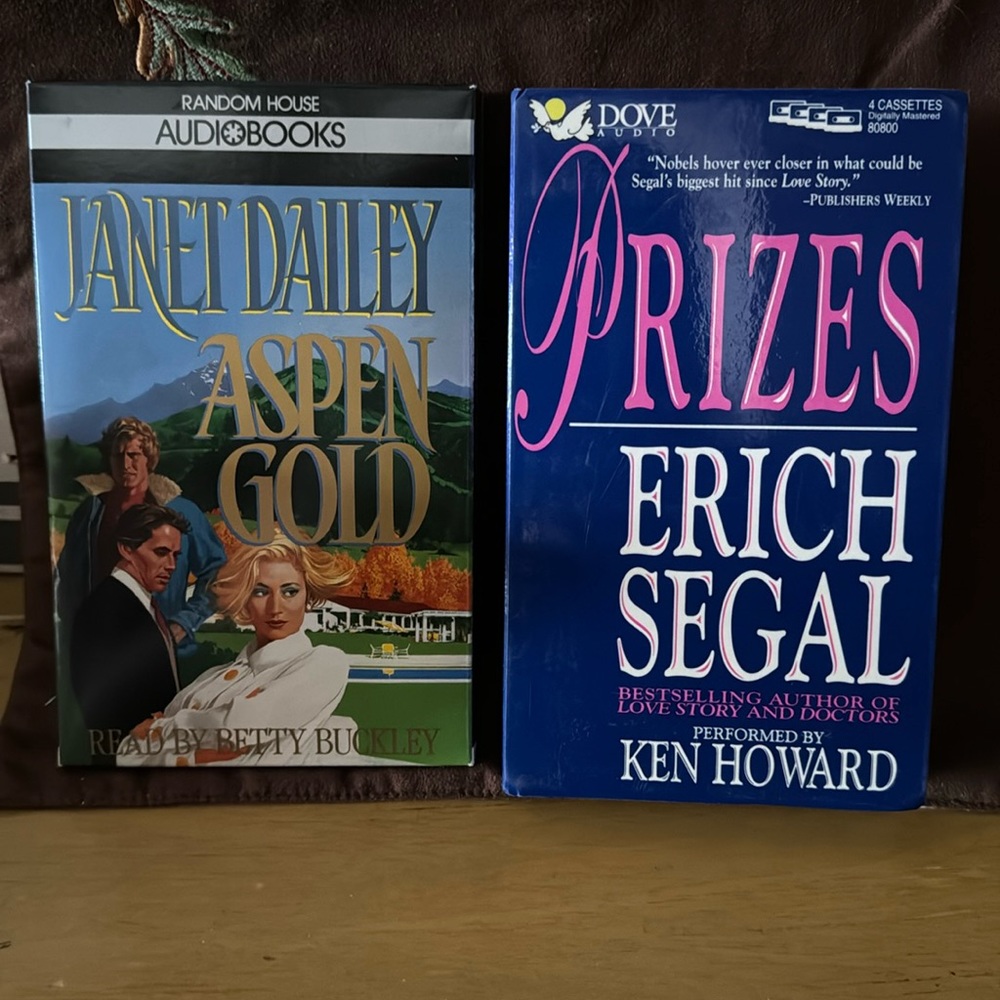 2 audio book sets Aspen Gold & Prizes EUC